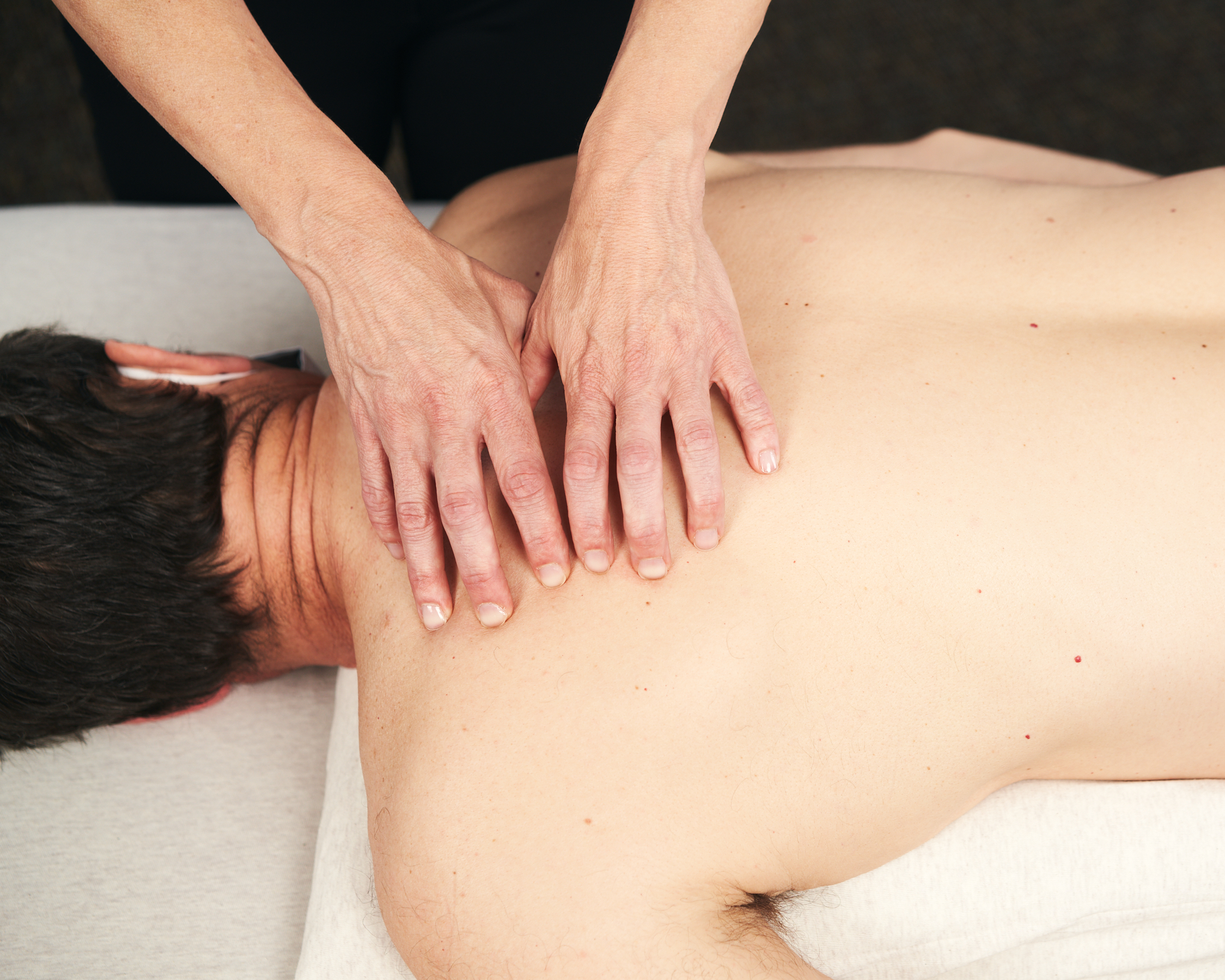 rolf treatment on upper back